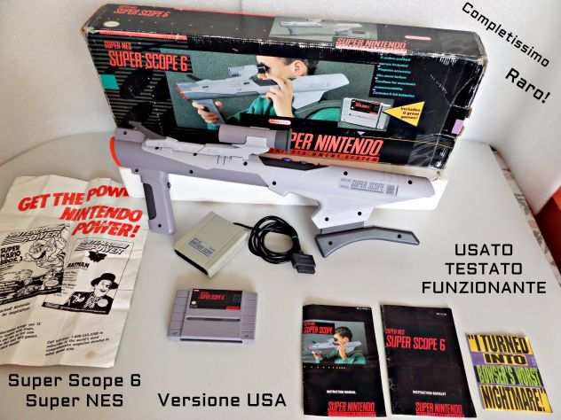 Nintendo SCOPE 6, Super NES, NTSC, completo e funzionante