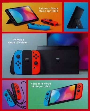 NINTENDO Switch OLED Joy-Con Rosso Blu, NUOVO GARANZIA 2 ANNI-consegnaGRATIS