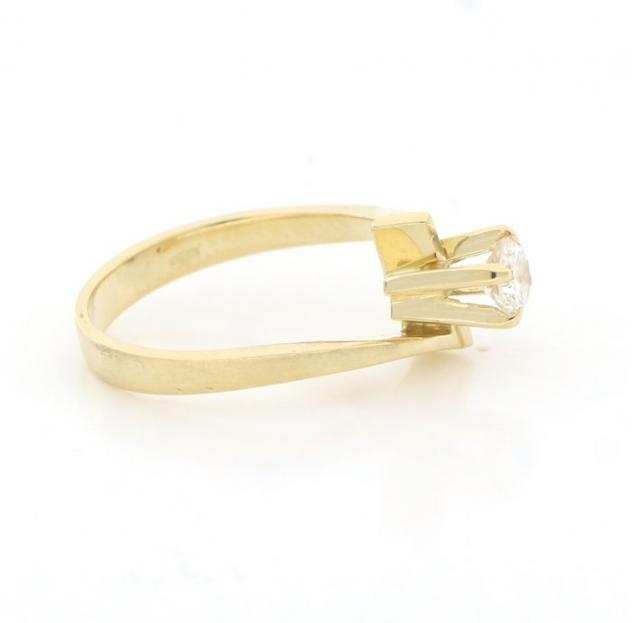  No Reserve Price  0.35 ct. Oro giallo - Anello Diamante