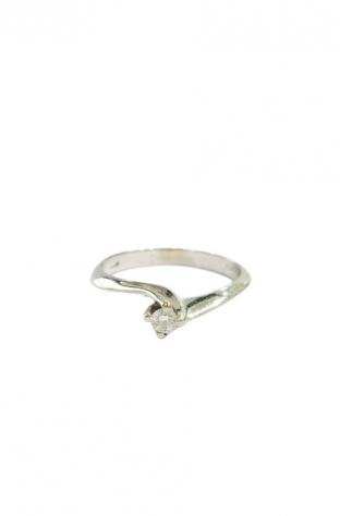 NO RESERVE PRICE - 18 carati Oro bianco - Anello di fidanzamento Diamante - Diamante