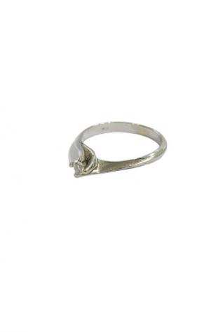 NO RESERVE PRICE - 18 carati Oro bianco - Anello di fidanzamento Diamante - Diamante