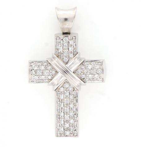  No Reserve Price  - 18 carati Oro bianco - Collana - 1.50 ct Diamante