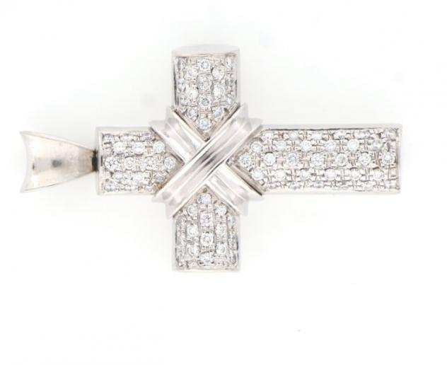  No Reserve Price  - 18 carati Oro bianco - Collana - 1.50 ct Diamante