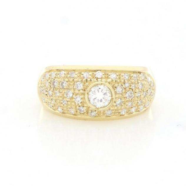  No Reserve Price  - Diamante 0.35ct - Diamanti 0.95ct Oro giallo - Anello Diamanti