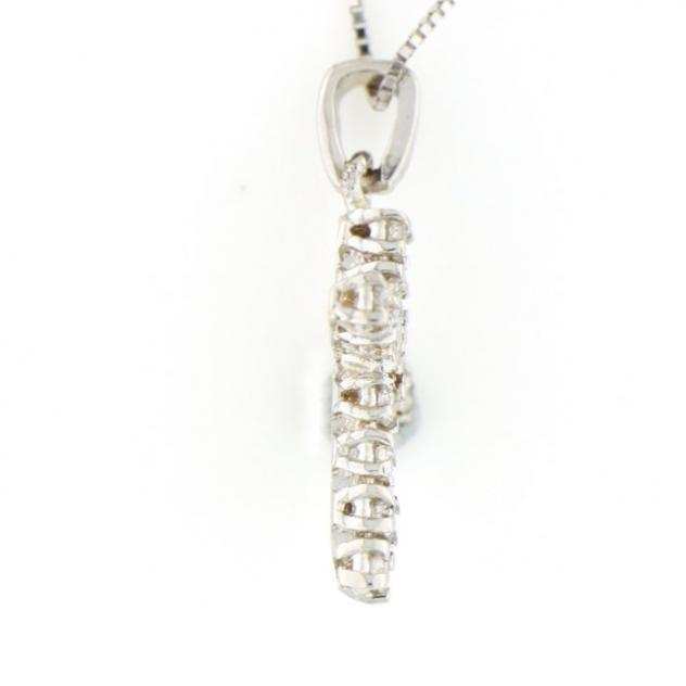  No Reserve Price  New - 18 carati Oro bianco - Collana con ciondolo - 0.16 ct Diamante