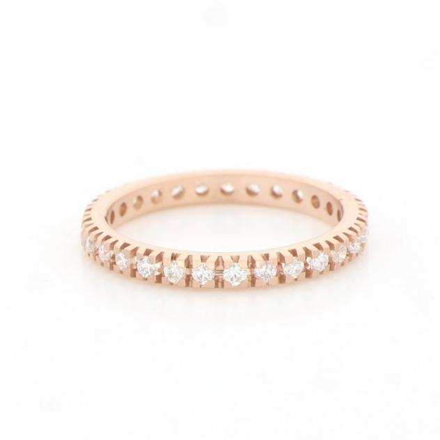  No Reserve Price  New - 18 carati Oro rosa - Anello Diamante