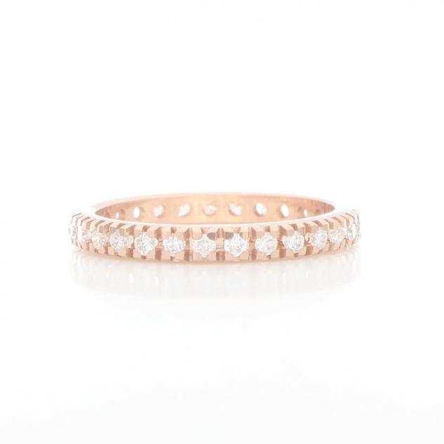  No Reserve Price  New - 18 carati Oro rosa - Anello Diamante