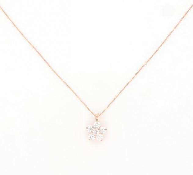  No Reserve Price  New - 18 carati Oro rosa - Collana - 0.60 ct Diamante