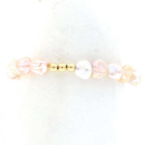  No Reserve Price  Perle dei Mari del Sud multicolore, Oro giallo 18kt - Bracciale