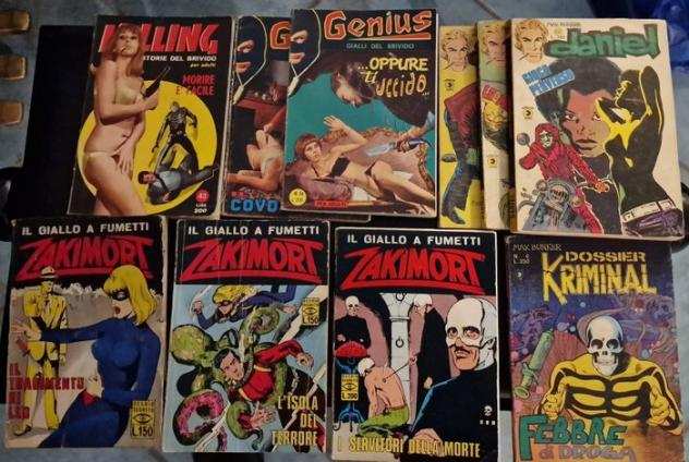 Noir - Lotto 19x fumetti noir assortiti Zakimort - Sadik - Genius - Killing e altri - 19 Comic - Prima edizione - 1965