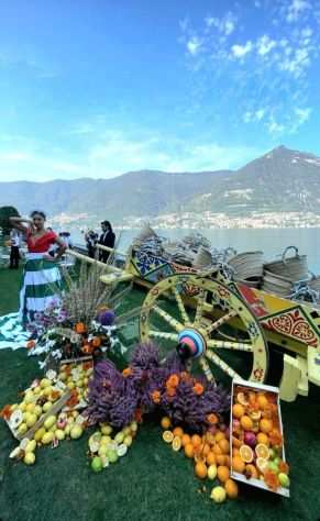 Noleggio carretto in legno in stile siciliano