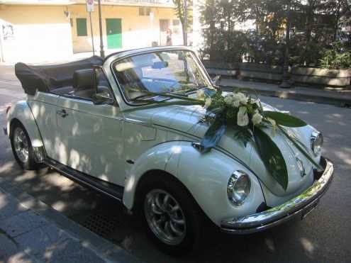 Noleggio Maggiolino Cabriolet Bianco per Matrimoni