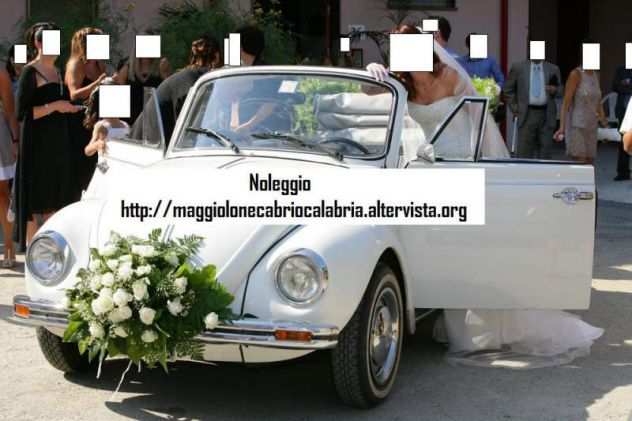 Noleggio Maggiolone depoca cabrio matrimoni Vibo Valentia