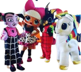 Noleggio mascotte disney feste di compleanno bambini eventi carnevale Sondrio