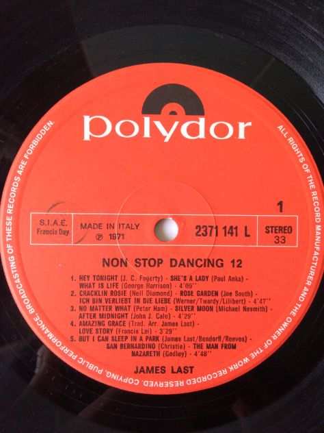 NON STOP DANCING 12 James Last - 1971