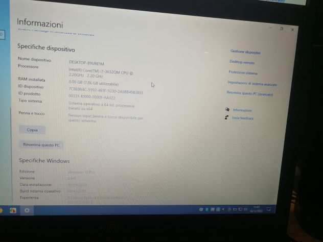 NOTEBOOK FUJITSU i7 8GB RAM - SSD 500GB ndash 15,6rdquo