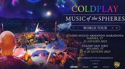 Nr. 2 Biglietti Coldplay Milano 26 giugno - Prato