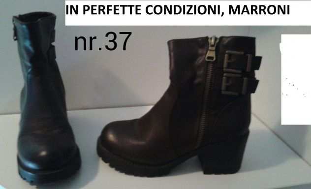 nr. 37 stivaletti marrone scuro