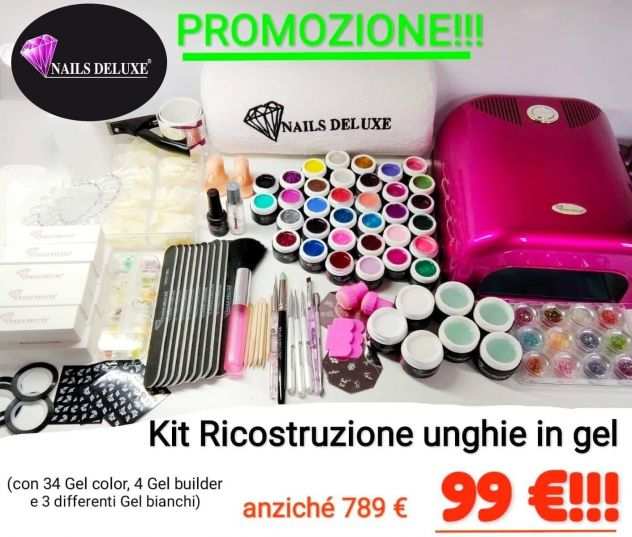 NUOVO Kit Ricostruzione Unghie Gel