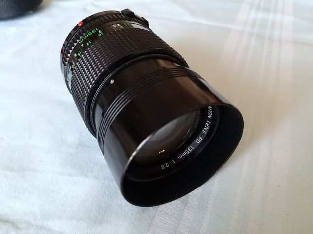 obiettivo Canon FD 135mm  duplicatore focale