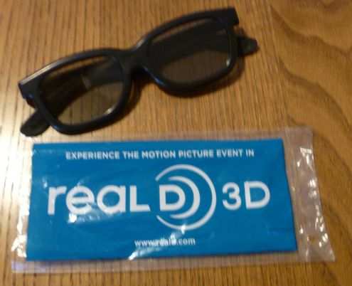 Occhiali Real D 3D