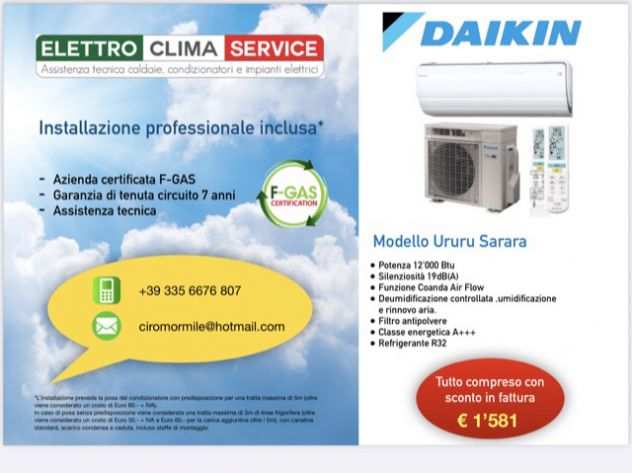 Offerta Installazione condizionatore Daikin con SCONTO IN FATTURA