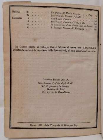 OFFICIO DELLA B. V. MARIA DA DIRSI NELLE COMPAGNIE DErsquo SECOLARIhellipIN TORINO, 1806.