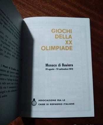 OLIMPIADE MONACO DI BAVIERA 1972 XX Germania SPORT PROGRAMMA