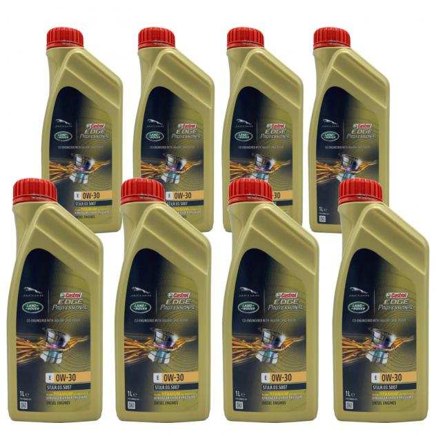 Olio motore Castrol Professional E 0w30 Land Rover Jaguar 8 Litri