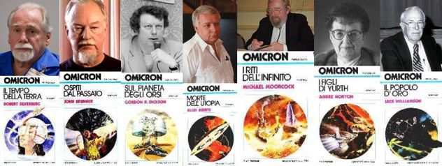 OMICRON, 7 ROMANZI DI FANTASCIENA, SIAD EDIZIONI 1981, IN COFANETTO.