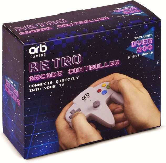 Orb gioco tv Gaming controller Retro Arcade 200 Giochi 8 Bit famicom nes clone