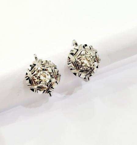 Orecchini - 18 carati Oro bianco - 0.43 tw. Diamante (Naturale) - Diamante