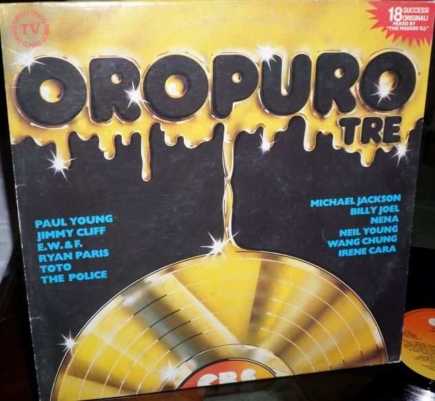 ORO PURO Tre (3) (M. Jackson,Toto,Police,) Mixed LP  33 giri 1984 Italy CBS