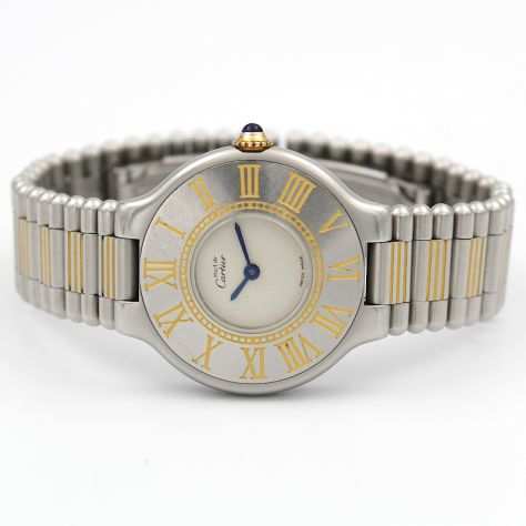 Orologio Cartier 21 Must Ref 1330 Quarzo Full Set Lady Cassa 28mm