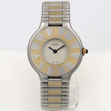 Orologio Cartier 21 Must Ref 1330 Quarzo Full Set Lady Cassa 28mm