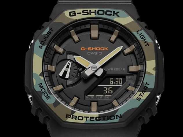 Orologio Casio G-Shock GA-2100SU-1AER Camouflage Nuovo Cronometro