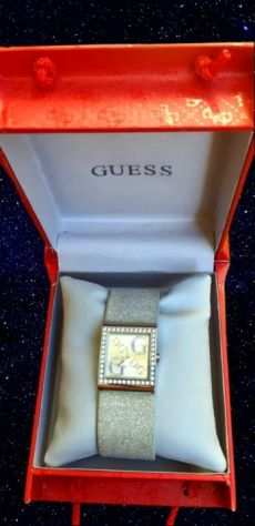 Orologio da polso Guess Watches donna quadrato con zirconi e logo Edizione limit