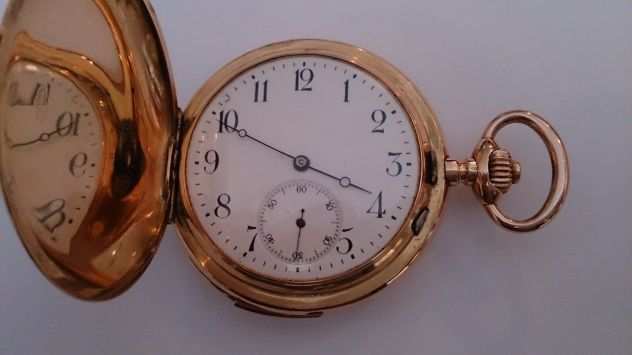 orologio da tasca in oro 18 kt con suoneria