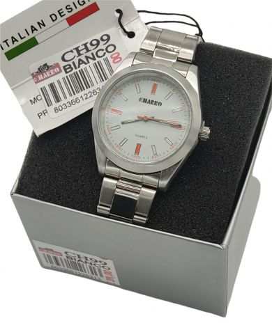 Orologio da uomo El Charro Silver White Watch Quartz funzionamento a batteria