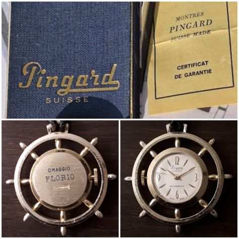 Orologio PINGARD portachiavi, swiss made, Anni 50.