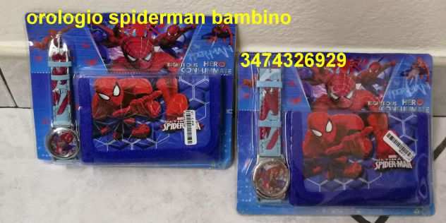 orologio Spiderman con portafoglio