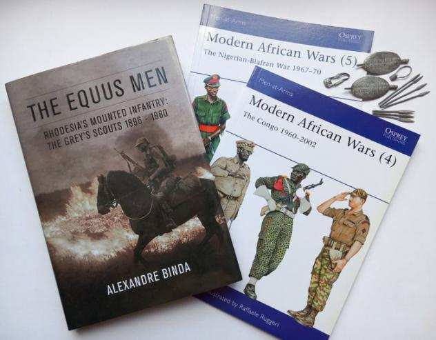 Osprey, Helion - African Armies Uniforms - Libro Lot with 3 books and 12 miniatures - 2000-presente