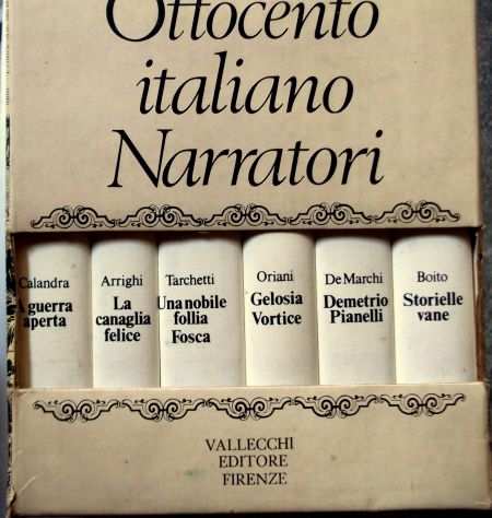 OTTOCENTO ITALIANO Narratori- 6 volumi Vallecchi