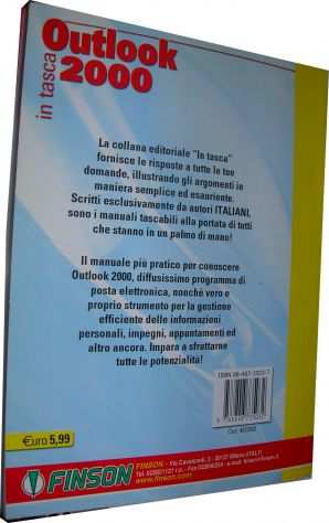 OUTLOOK 2000 di Enrico Eccel Editore Finson collana in tasca anno 2002 isbn 10