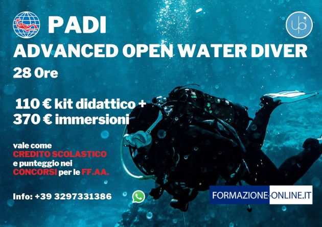 PADI ADVANCED OPEN WATER - AGRIGENTO