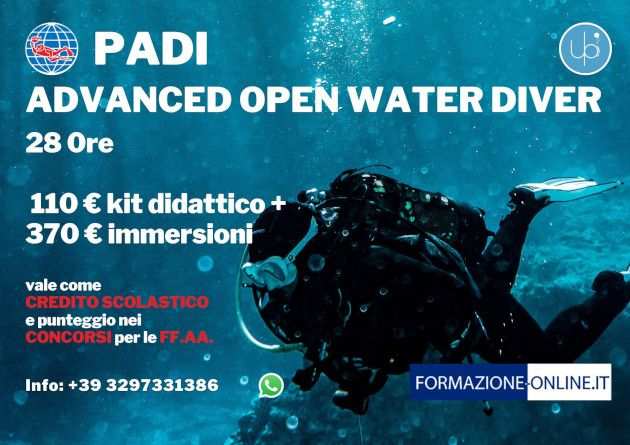 PADI ADVANCED OPEN WATER - SONDRIO