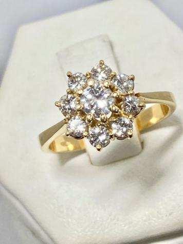 Pala Diamond - 18 carati Oro - Anello - 0.85 ct Diamante