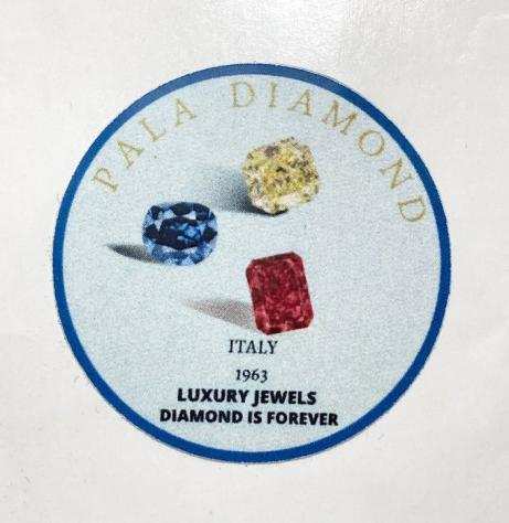 Pala Diamond italy - 18 carati Oro bianco - Anello - 0.20 ct Diamante