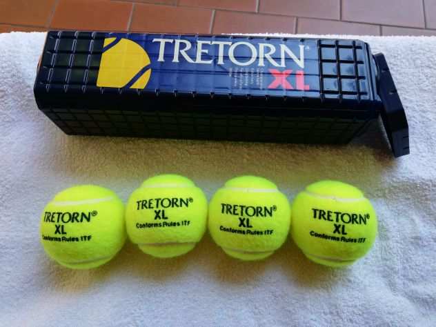 Palle da tennis Tretorn XL, senza pressione, nuove anni 80 vintage