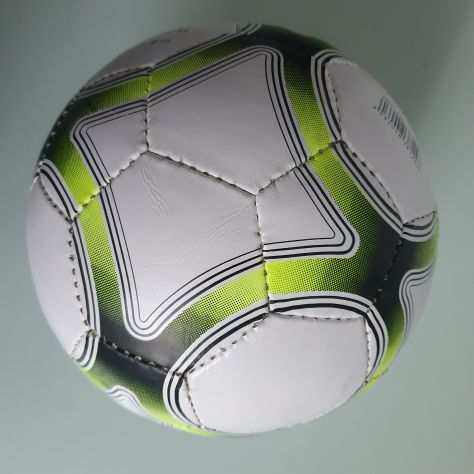 Pallone Da Calcio In Cuoio - Nuovo - Bianco e Giallo - Size 5